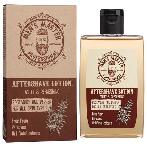 Men's Master Loción Calmante para Después del Afeitado | After Shave para Hombre | Hidratante y Nutritivo | Con Mentol, Extracto de Pimiento Picante | Sin Parabenos | Aroma Fresco y Masculino | 120 ML