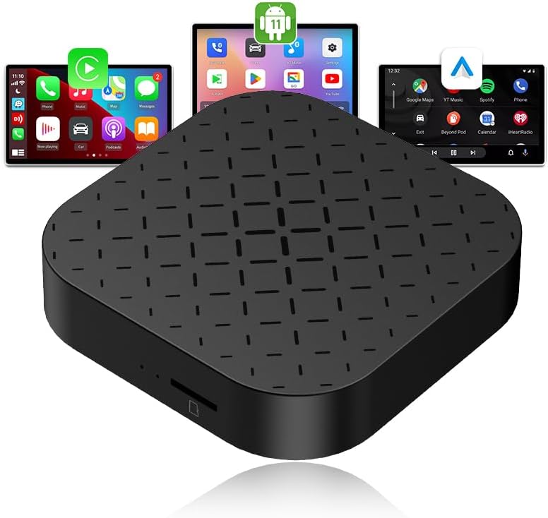 Autobox Wireless CarPlay Ai Box Built-in Android 11 System with Netflix/YouTube,Use for Touch Screen,Achieve Wireless CarPlay and Android Auto,QCM2290,2GB RAM + 16GB ROM,Support OTA Upgrade