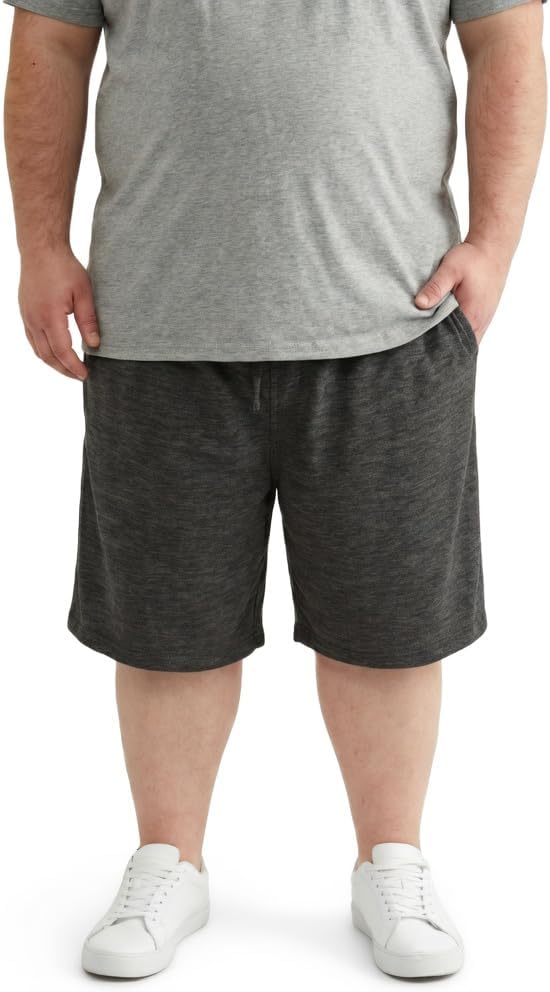 JC DISTRO USA-Made Men's Big and Tall Lightweight French Terry Active Shorts (3XL-7XL, Multipack Available)
