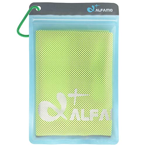 Cooling Rag for Personal Heat Absorbing (Green/Charcoal, S) Cooling Towel Cool Rag Cool