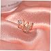 Imagen de CALLARON 4piezas Pendientes De Clip De Zirconia Brillante Accesorio De Moda Para Oídos Sin Perforar Diseño Elegante Color Dorado