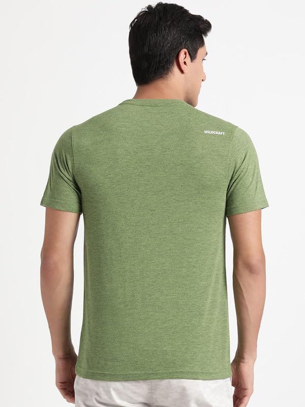 Image of Wildcraft Men's Solid Regular Fit Polo Shirt