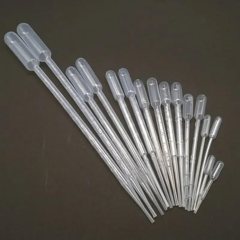 Pipetten-Set aus (20 bis 200 Stück) for Schulexperimente – 0,2 ml bis 10 ml, for Laborzwecke(1ml 100pcs)