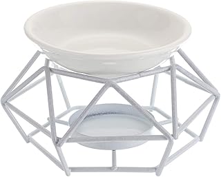 Sumnacon アロマ炉 アロマポット 陶器 スチール おしゃれ かわいい アロマバーナー アロマポット ろうそく アロマキャンドル ホルダ ー 白