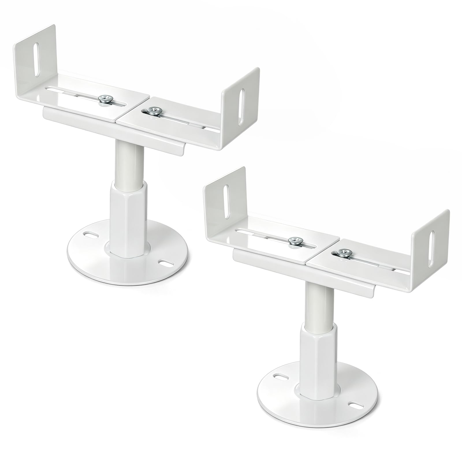 2 Pack Aluminium Radiator Support Feet, Adjustable Floor Brackets for Panel Radiators, 11-16 cm Height Adjustable Radiator Legs