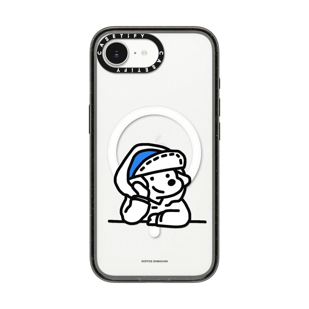 CASETiFY インパクト iPhone 17e / 16e ケース [MIL規格準拠 (4x MIL-STD-810G)/2.5mからの落下試験をクリア/ワイヤレス充電およびMagSafe対応] - mini JOHN (Lover) - ブラック