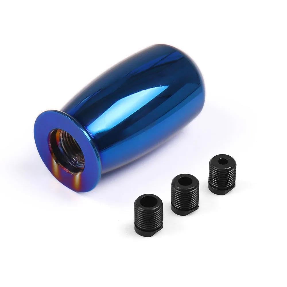 HYASDBWE Gear Shift Handball Universal 76MM Gear Shift Knob Manual Transmission Aluminum Shifter Lever Knob Gear Shifter Parts(Blue)