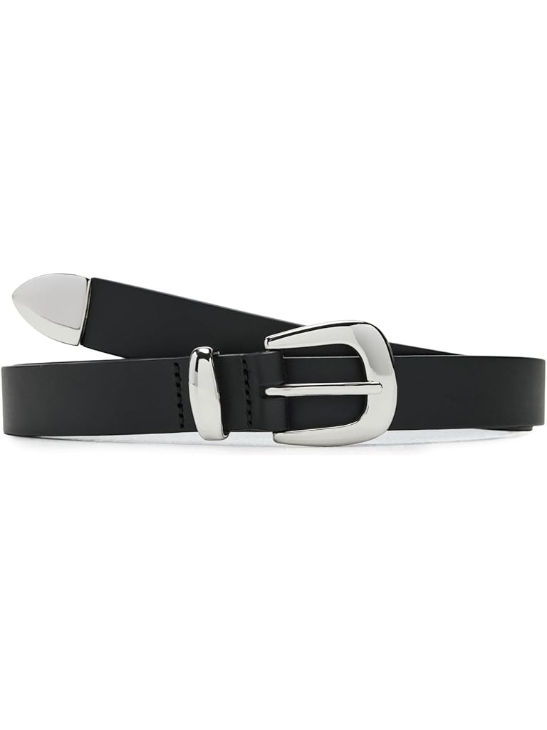 Black Madewell Skinny Leather Western Belt