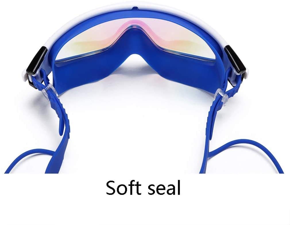 Kinder-Schwimmbrille, Weitsicht-Schwimmbrille für Kinder und frühe Teenager, Weitsicht, Antibeschlag, wasserdicht, UV-Schutz (Blau)