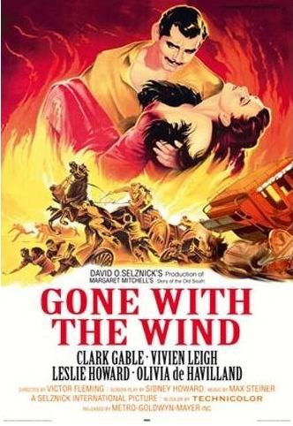 Poster Gone With The Wind plastifié grand format édition collector