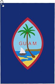 WFUUGNJ American Guam Golf Towel Microfiber Towel Sports Ice Towel Neck Yoga Golf Accessories Gift