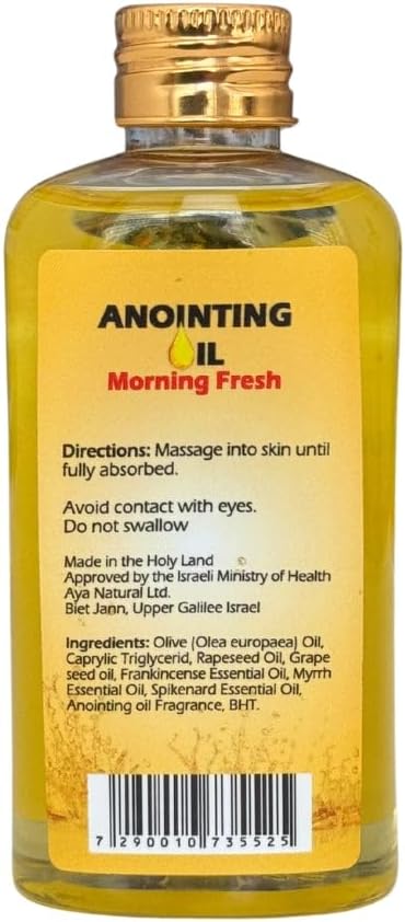 Frankincense Myrrh & Spikenard Anointing Oil from Israel - Scent of Galilee Perfume Holy Oil for Prayer 100ml / 3.38oz