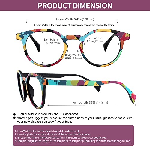 Vooglam Colorful Cat Eye Blue Light Blocking Glasses For Women Anti Uv Anti Eyestrain Eyewear Minnie Vft0271-01 #TOP1