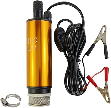 DC 12V 80W Water Pump 8A Water Oil Diesel Fuel Transfer Pump - 8A High Lift Utility Fluid Pump