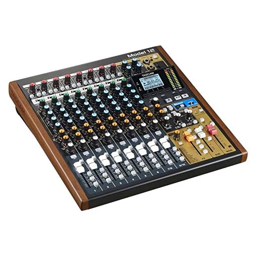 Tascam Model 12 All-in-One 12-track Digital Multitrack Mixing and Recording Studio, Mixer, USB Audio Interface and DAW Controller