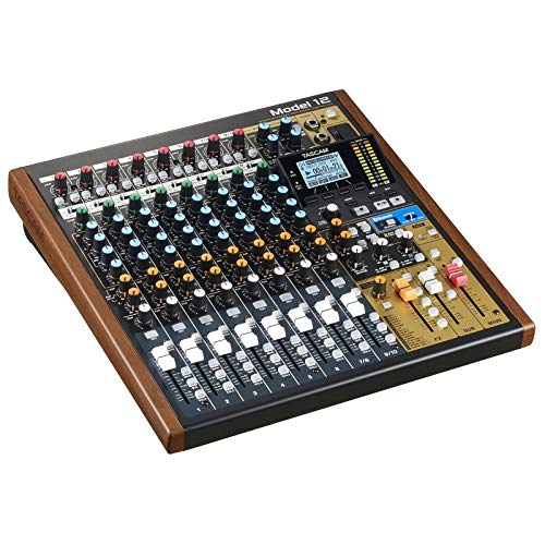 Tascam Model 12 All-in-One 12-track Digital Multitrack Mixing and Recording Studio, Mixer, USB Audio...