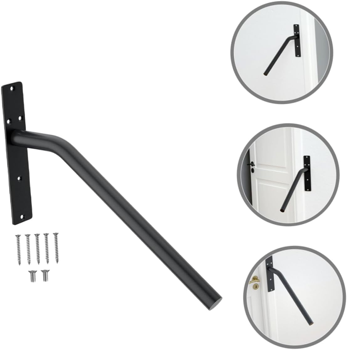 jojofuny Indoor Handrail Bracket Support for Stair Railing Easy to Install Wall-Mounted Accessory for Stairs Versatile Design