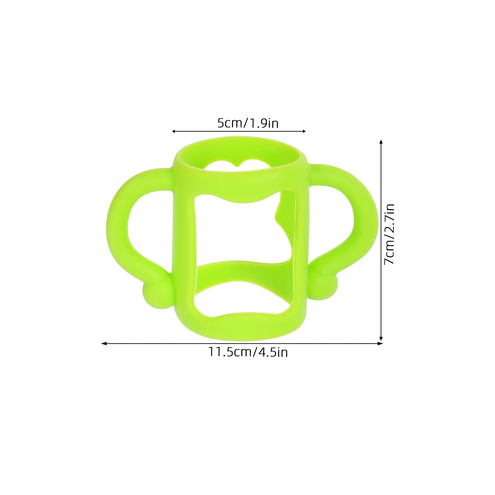 ULTECHNOVO 4 Pcs Universal Silicone Baby Bottle Handles, Multi-Functional Bottle Grips Trainer Soft Anti-Slip - 2