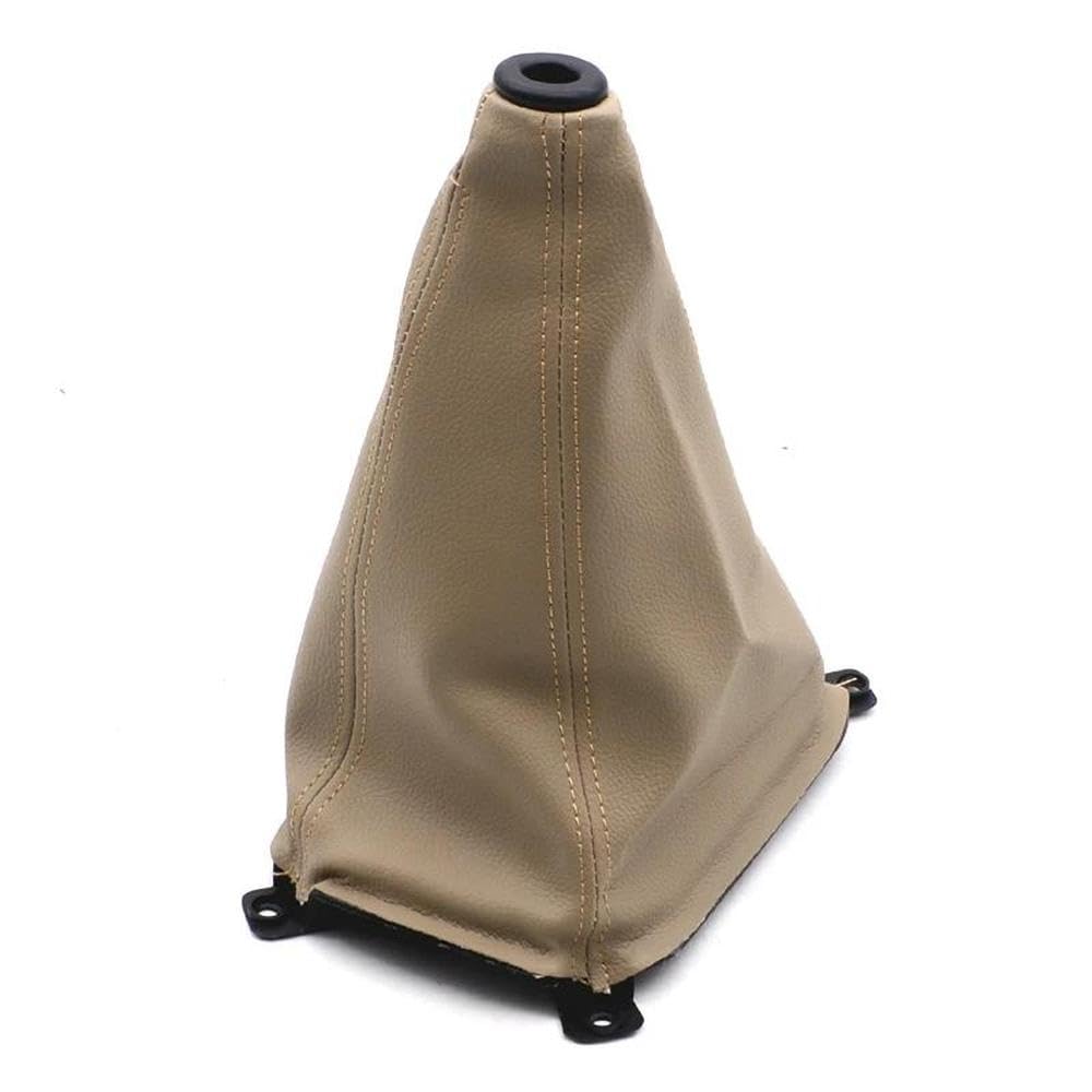 HYASDBWE Car Manual Block Shift Lever Dust Cover Gear Dustproof Cover for Kia Sportage 2008 2009 2010 2012 Black Beige Gear Shifter Parts(Beige)