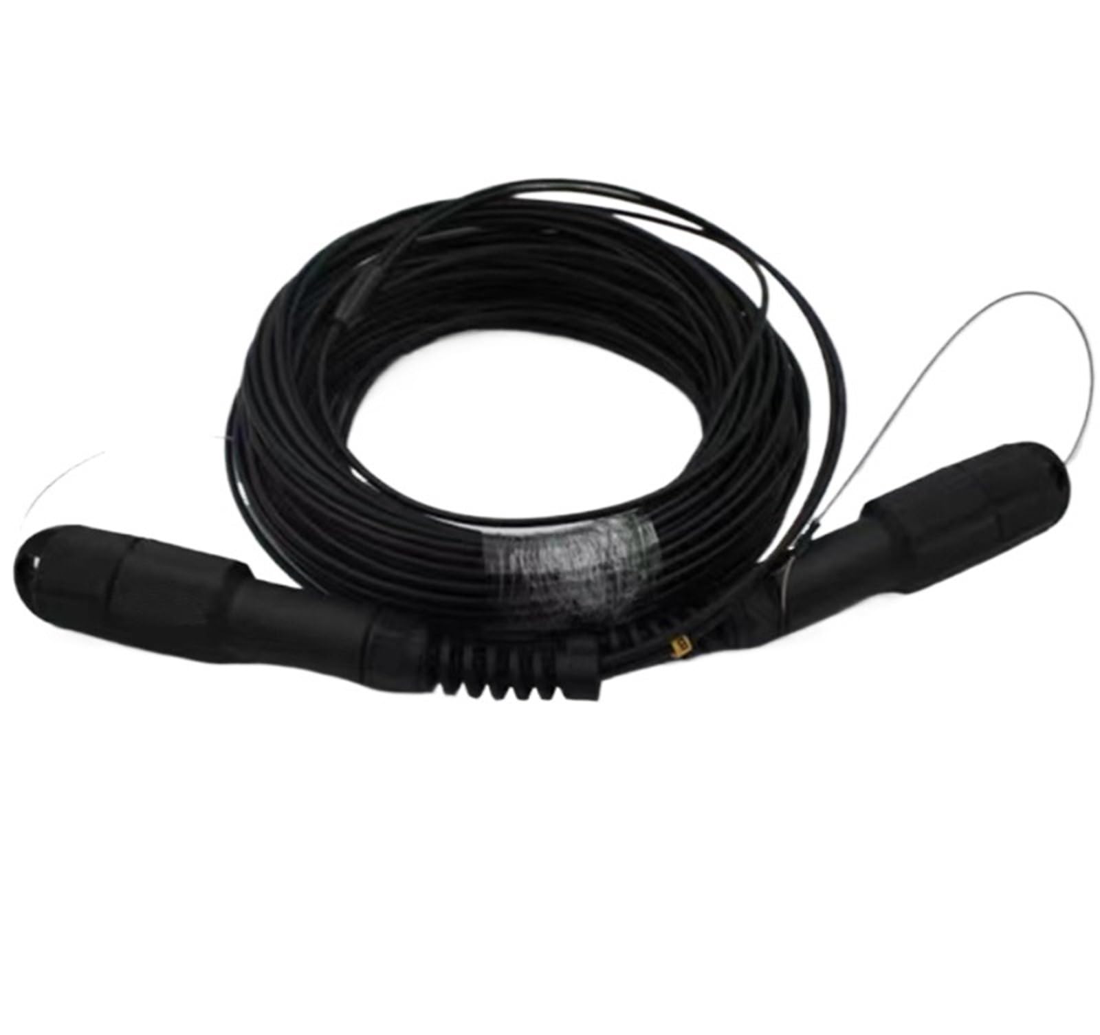 50 m, 60 m, 70 m, 80 m, 100 m, 120 m, 4C, SC, LC, FC, ST, multimode 4 fibres, OM3, TPU, câble à fibre optique blindé, extérieur, 100 m SC-SC