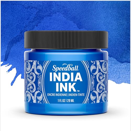 Speedball - Speedball India Ink, Sapphire, 1-Ounce