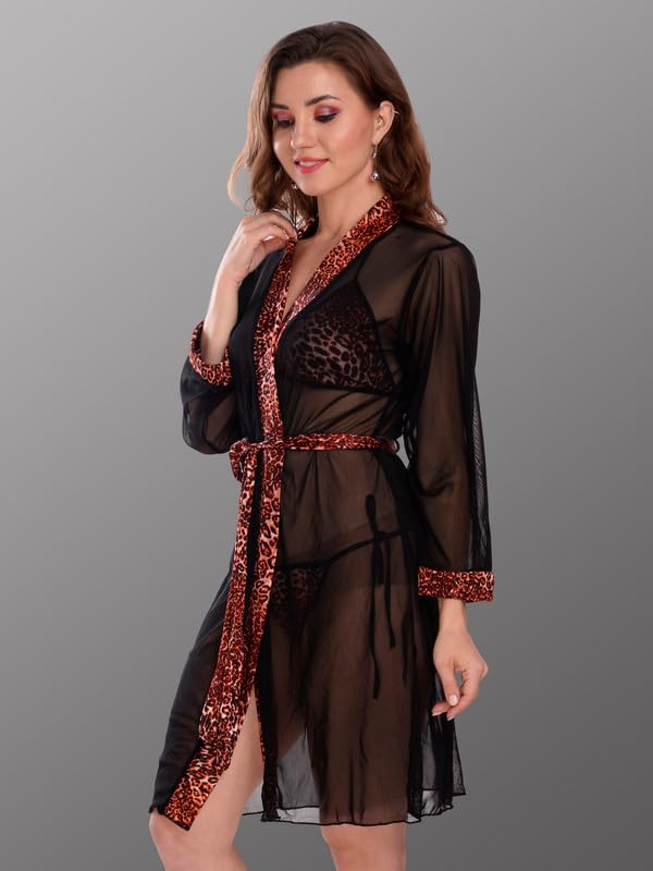 Image of Women Satin Lace Solid Print Babydoll Lingerie Honeymoon Nighty.