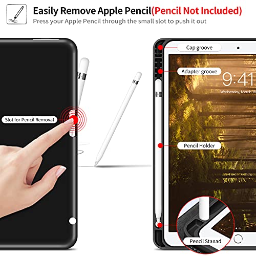 H HOLIMET Case for iPad 9th/8th/7th Generation2020 2019 with Pencil Holder, Multi-Angle Viewing Stand PU Leather Shockproof Cover with Pocket Strap Auto Wake/Sleep by H HOLIMET - Used condition - Image 3