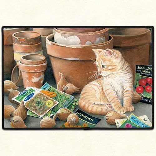 Fiddlers Elbow Nelson Flower Pots Feline Cat Mat doormat floormat