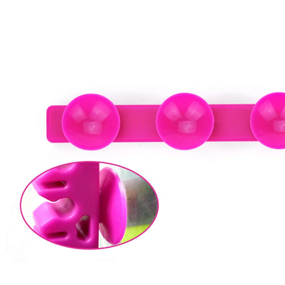 Yardwe Portable Makeup Holder Brush Dryer Beauty Tool Drying Rack (Rose Red)