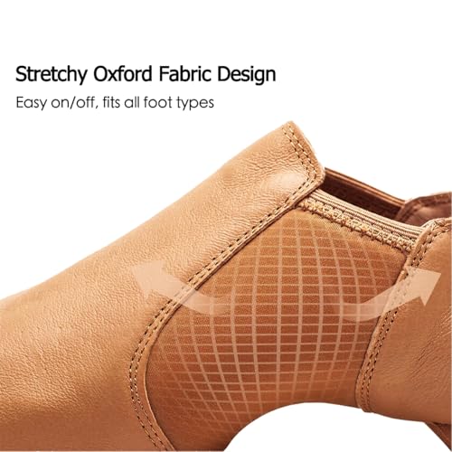 Jazz Shoes for Girls: Leather Dance Shoes for Women - Slip-on Dancing Shoe for Unisex Adult and Boys4
