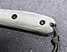 ESEE 3HM Fixed Blade Survival Knife with Black Powder Coated 1095 Steel Blade and Grey Micarta Handle, Leather Sheath