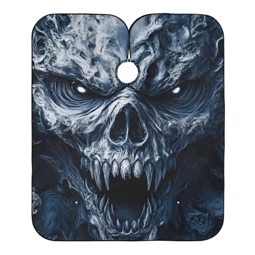 Hezely Devil Goat Head Hair Dye Cape, Barber Cape for Adults,Waterproof Salon Cape,Waterproof Hairdressing Styling Hair Cutting, 65