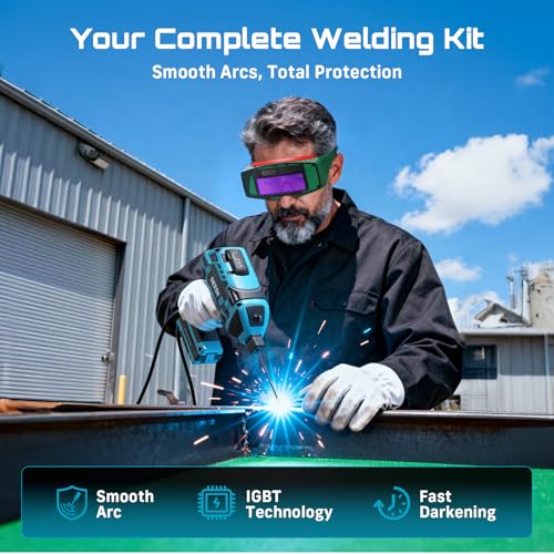 Image of Seesii Portable Welder Handheld, 110V 120A Portable Welding Machine with Goggles & Chipping Hammer, Compatible with for 3 /32 inch-1 /8 inch Rods, Suitable for Home DIY Repair and Automotive Repair Welding