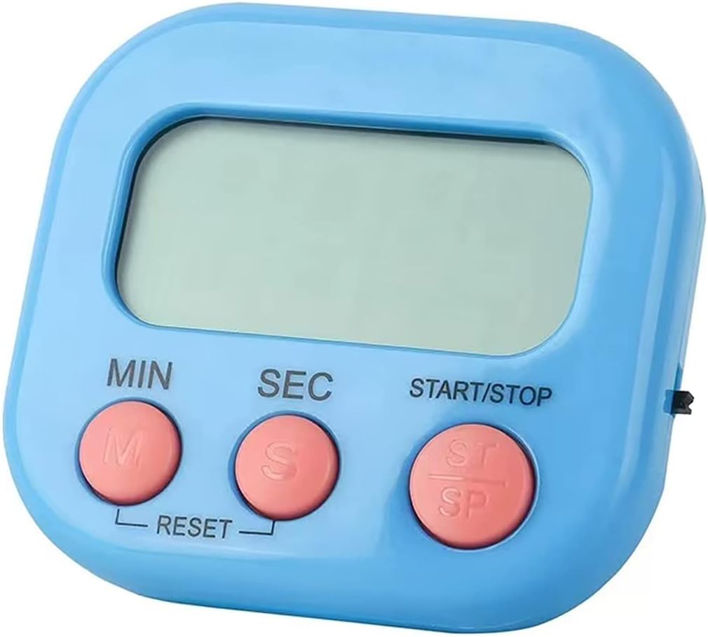 KT THERMO Multi-Function Digital Timer, Kitchen Timer,Classroom Timer, Suitable for Kitchen, Study, Work, Exercise Training, Outdoor Activities (Blue)