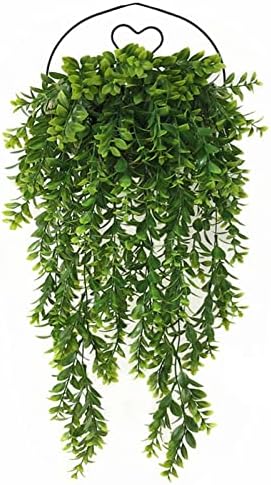 Miniatura 3 de 2 plantas colgantes artificiales, plantas falsas de eucalipto de 2.6 pies, plantas colgantes falsas, plantas artificiales de hiedra falsa para