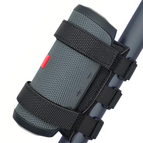 Favation Portable Speaker Mount for Bike - Adjustable Waterproof Velcro Strap Holder for JBL Flip and Charge Series, on Railing or Frame of Bicycle, Golf Cart, Scooter, UTV, ATV, Motorcycle, Stroller