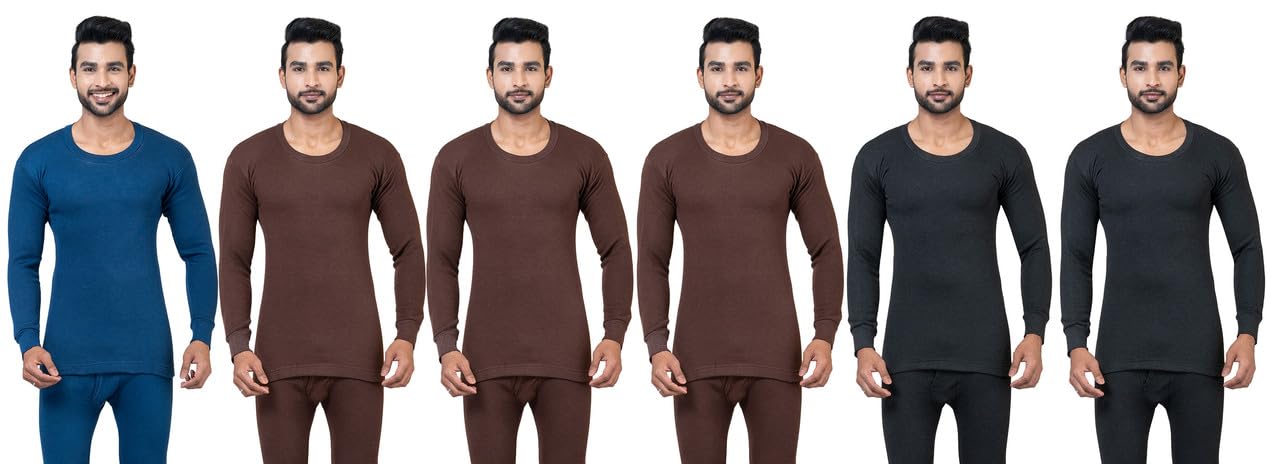 rb, rbg Mens Blended Cotton Oswal Thermal Round Neck Full Sleeves Top Inner Woolen Wear for Winter (Pack of 6)-picture-22