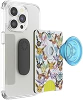 Vista 3 de PopSockets Cartera para teléfono con soporte expandible, tarjetero para teléfono, Pokemon - Eevee Evolution Party