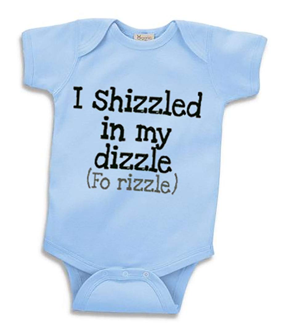I Shizzled in My Dizzle for Rizzle Funny Snoop Baby Romper
