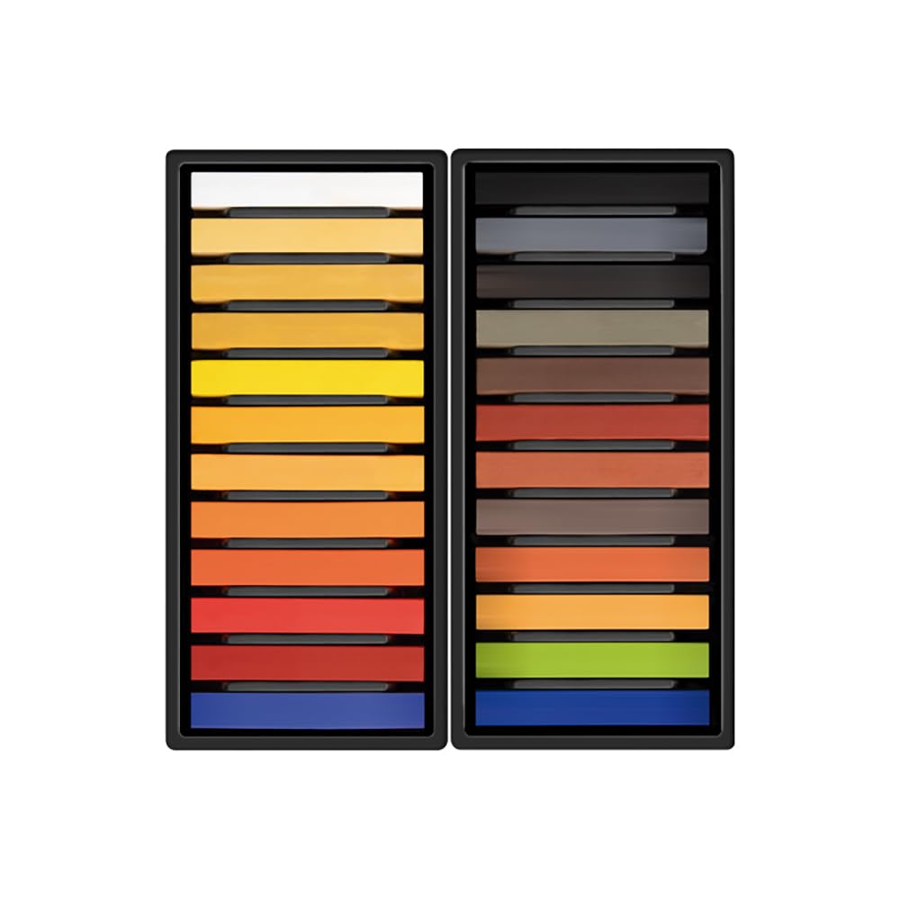 MILAN Box of 24 bars Pastel Soft Colours Portrait Art, Multicoloured, Normal