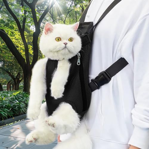 Katzentasche, Tragerucksack Katze, Faltbare Katzenrucksack, Katzentragerucksack, Hunderucksack, Haustier Rucksack bis 6kg für Klein Hunde Katzen Welpen