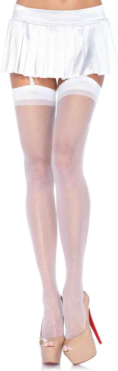 Leg Avenue Women's Stay Up Sheer Spandex Thigh High Stockings