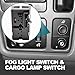 SYudwen Fog Light Switch & Cargo Lamp Switch Replace# 15076588 15143597 Compatible with Cadillac Escalade EXT 2003-2006, GMC Sierra 1500/2500/3500 2003-2007, Chevy Silverado 1500/2500/3500 2003-2007