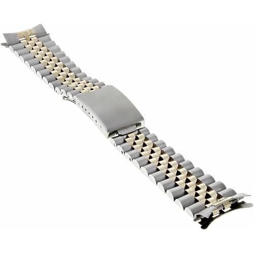 Ewatchparts 20MM 18K/SS TWO TONE JUBILEE WATCH BAND STRAP FOR ROLEX 16753, 16713, 16613