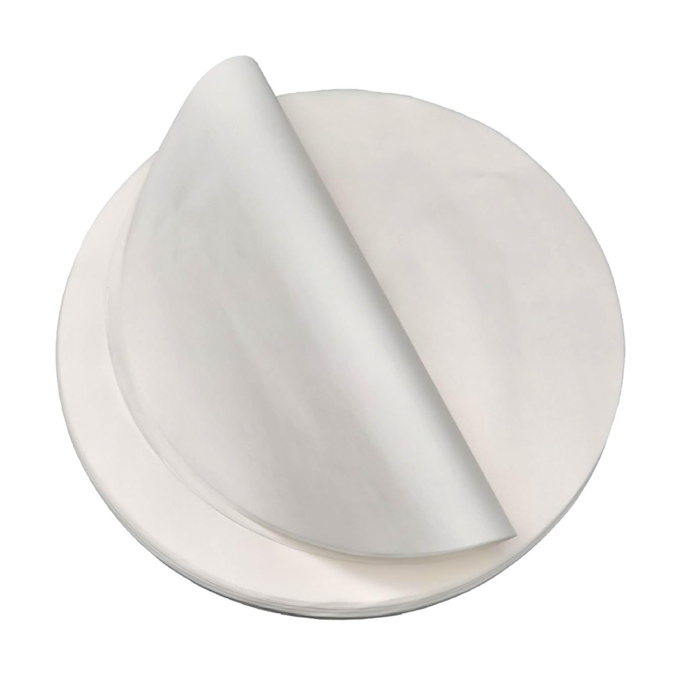 100 Stück rundes Backpapier, antihaftbeschichtet, fettdicht, Backpapier, Dampfgarer-Zinn-Einlagen, Luftfritteusen-Einsatz für Kuchen, Tortilla-Presse, Kekse, Grillen, Luftfritteuse
