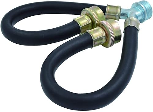 Miniatura 2 de TT FLEX Conector de manguera mezcladora en Y para lavadora de goma, suministro de agua fría y caliente de 1 pie (12 pulgadas) de longitud,