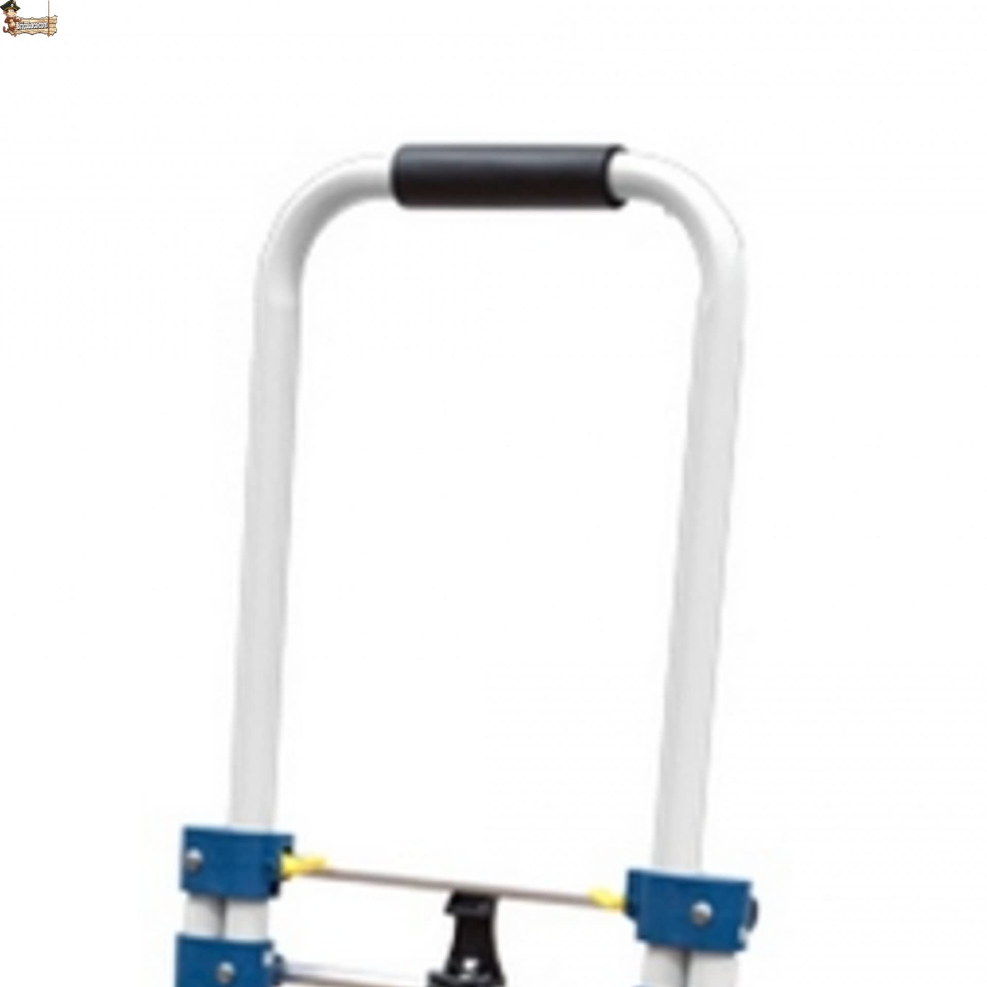 BricoLoco.com Carretilla Plegable de Mano para Transporte de hasta 90 kgs. Carro con Plataforma, asa y Ruedas Plegables. Altura Regulable. Fabricada en Aluminio. Ligera