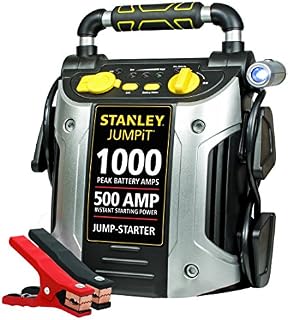 STANLEY J509 JUMPiT Portable Power Station Jump Starter: 1000 Peak/500 Instant Amps, USB