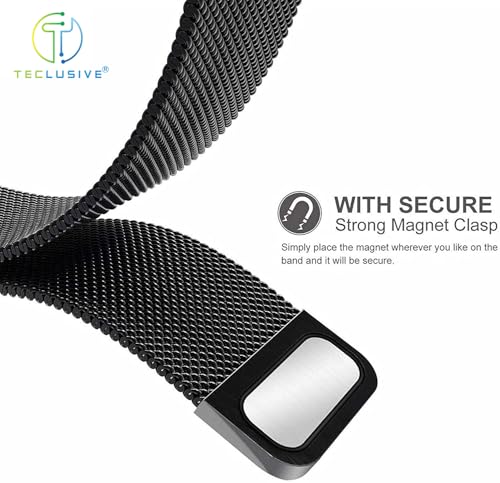 Image of T TECLUSIVE Ultra Luxury Magnetic Metal Chain Strap Band Compatible for Galaxy Watch Ultra | No Gap Adjustable Magnetic Strap for Galaxy Watch Ultra
