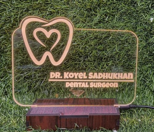 Image of DON'T JUDGE ME CUSTOMISED Doctor Lamp with Doctors Name and Design | Personalized Gift for Doctors (Warm White Color LED Light) (DOCTOR-12)